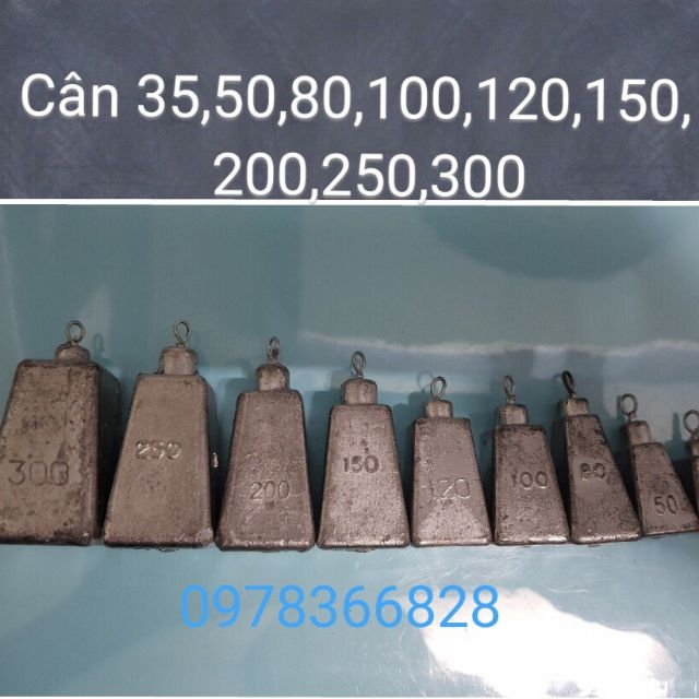0,5 kg chì vuông câu cá quả cân có móc