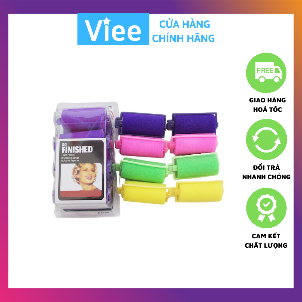Lô cuốn tóc, lô uốn tóc bằng nút bộ 6 cái loại tốt