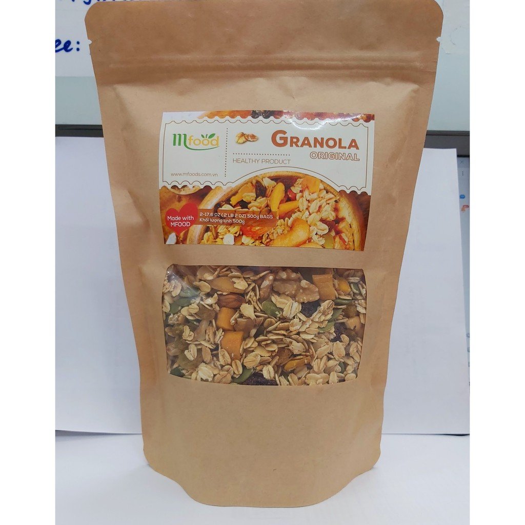 [HCM]Ngũ Cốc Granola Túi Giấy 500g Thương Hiệu Mfood