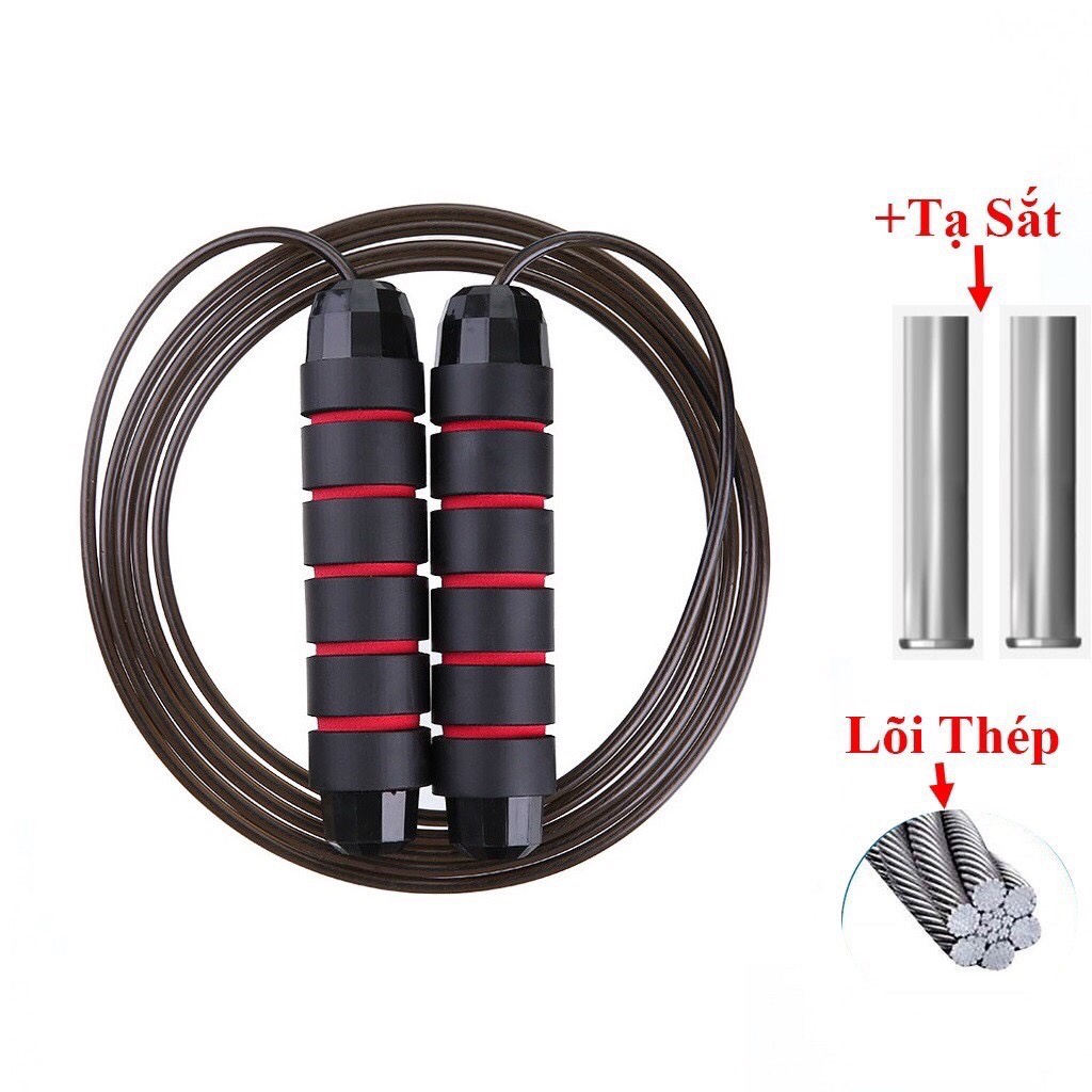 Dây nhảy tập thể dục lõi thép cao cấp, dây nhảy tập thể dục đàn hồi