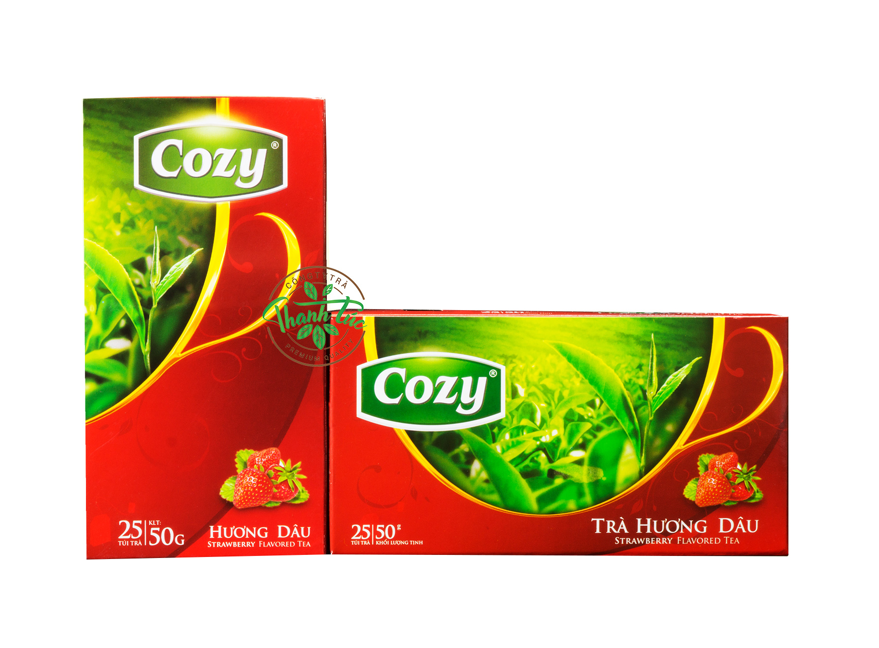 Trà Túi Lọc Cozy Dâu Hộp 25 Gói
