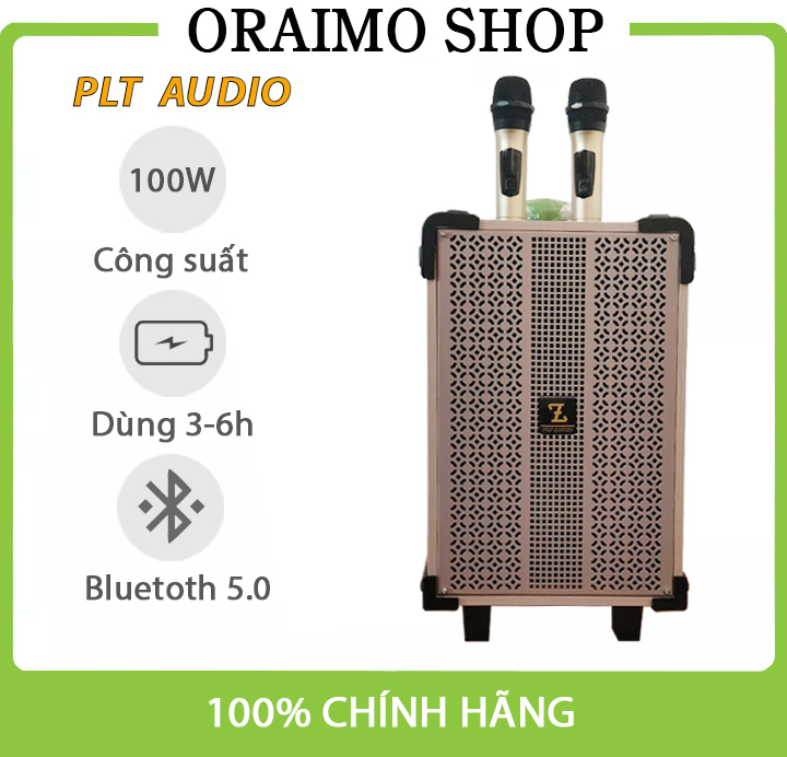 [Tặng 2 Mic] Loa Kéo Hát Karaoke Công Suất 100W Bass 20 Âm Thanh Sống Động Mic Chống Hú Vang Xa Thùng Gỗ Lưới Sắt Bluetooth 5.0 Kết Nối Nhanh Dễ Dàng Có Tay Cầm Bánh Xe Dễ Dàng Di Chuyển Pin Trâu Ổn Định
