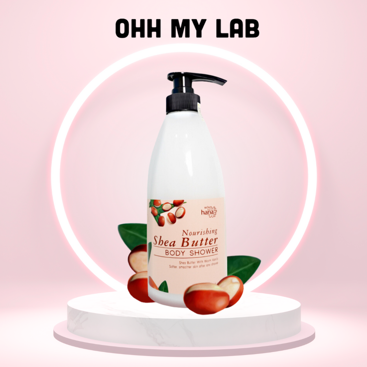 Sữa tắm bơ hạt mỡ dưỡng da mềm mịn shea butter riori 750g
