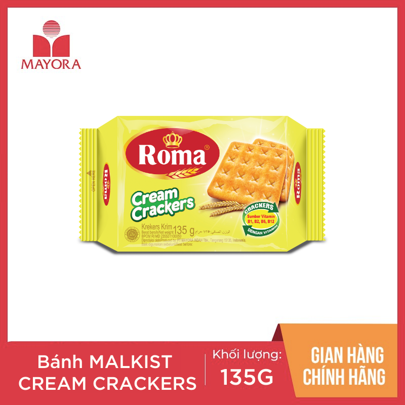 BÁNH MALKIST CREAM CRACKERS 135G