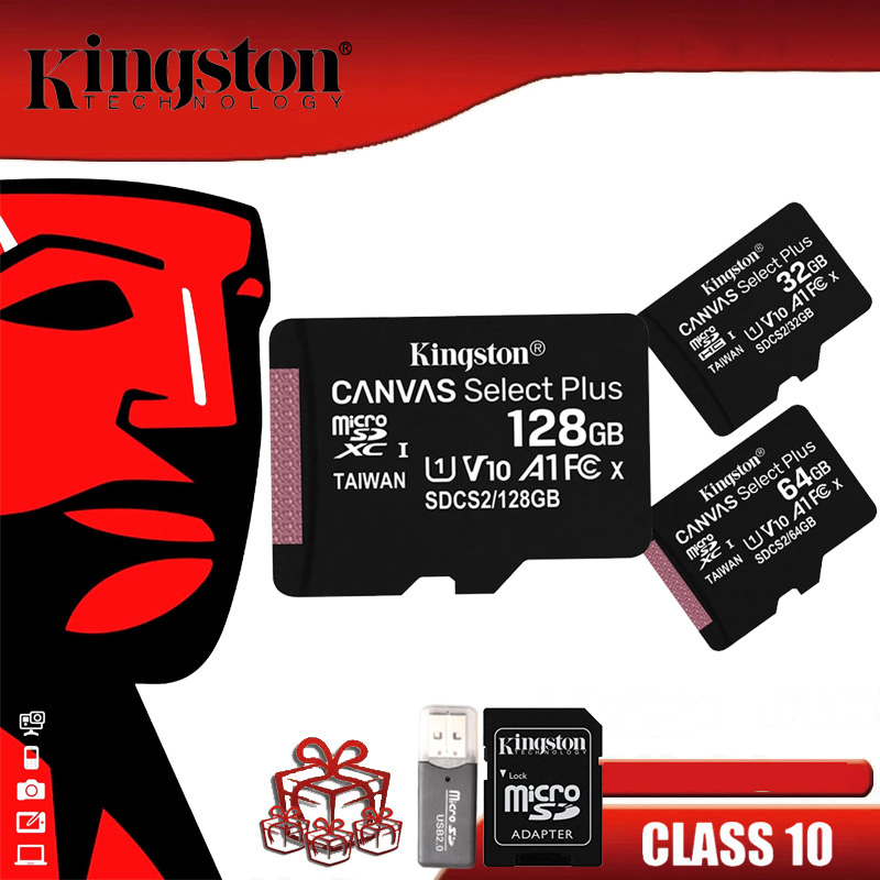 Kingston storage card SD card 128GB 512GB Class 10 flash memory card SD storage card 256GB 32GB 64GB micro SD compatible with mobile phones and computers