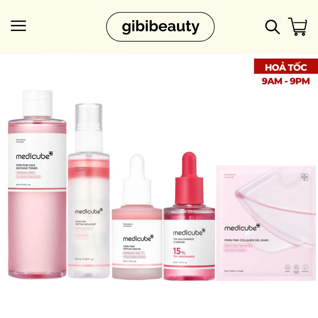 [PDRN LINE] Toner / Serum / Mặt nạ / Xịt khoáng MEDICUBE PDRN
