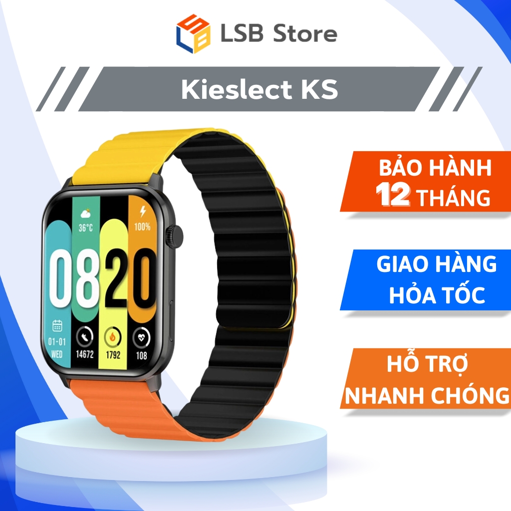 Đồng hồ thông minh kieslect ks | hỗ trợ tiếng việt | hàng chính hãng | bảo hành 12t | lsb store