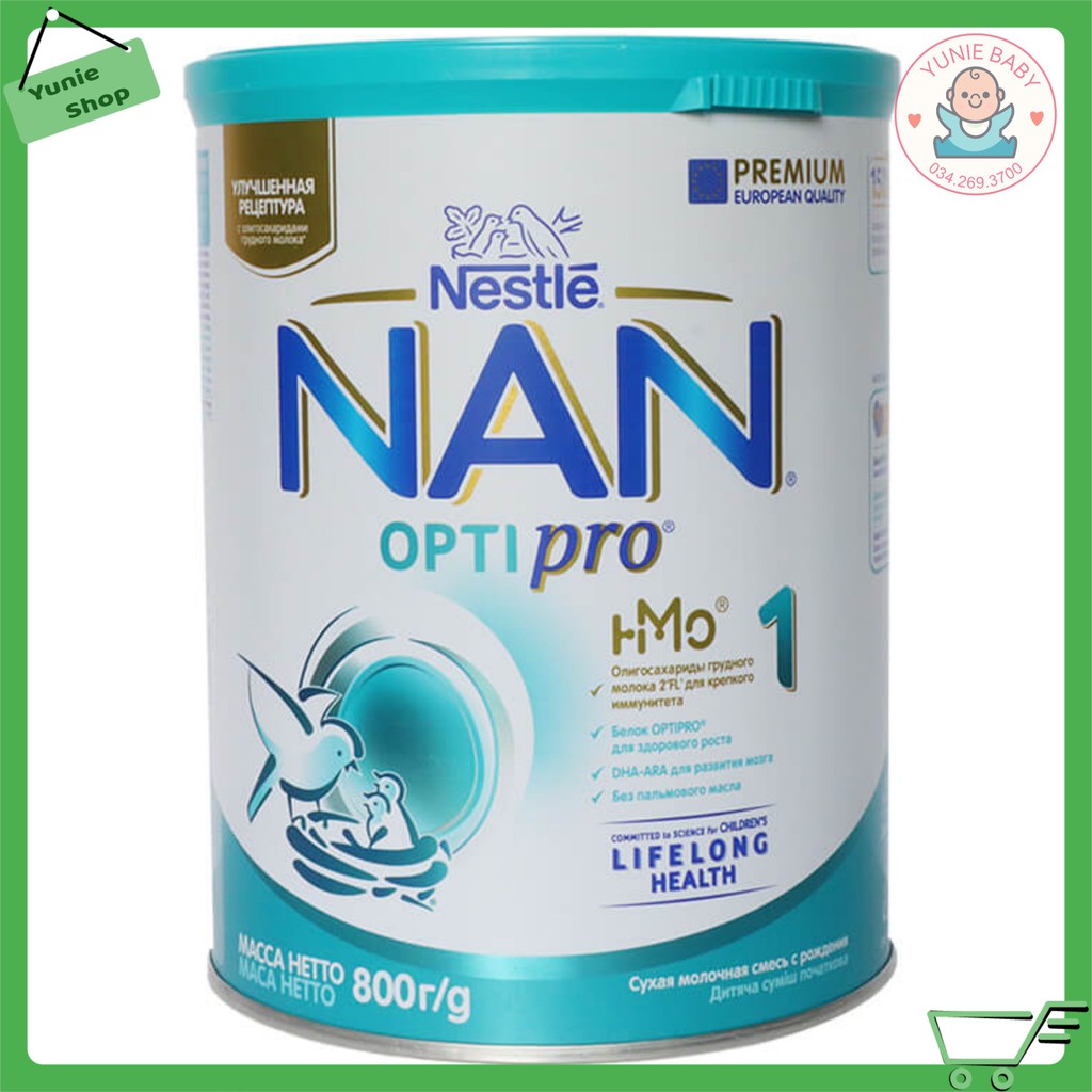 Sữa nan nga 800gr số 1, 2, 3, 4
