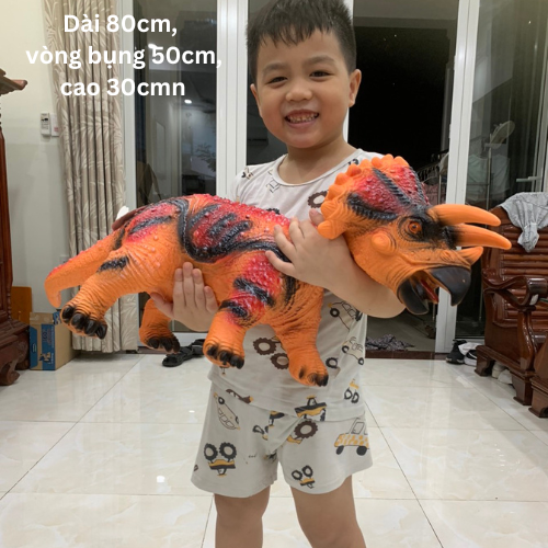 KHỦNG LONG ĐỒ CHƠI BẰNG CAO SU MỀM BIG SIZE NHIỀU MẪU 3 SỪNG GODZILLA...