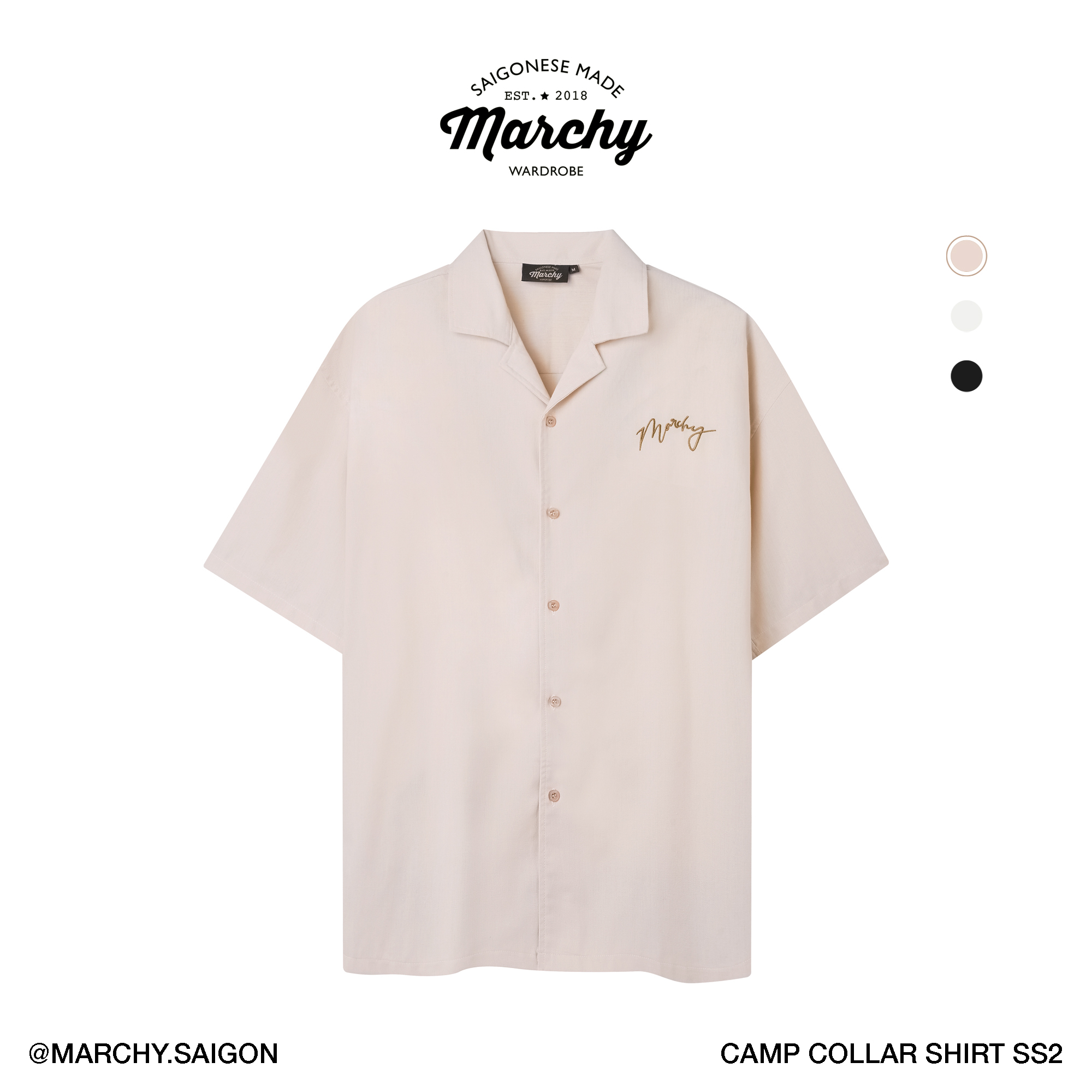 [nhập lazsohot2- giảm 20% đơn 199k|marchy - camp collar shirt ss2 & v3 - áo sơ mi