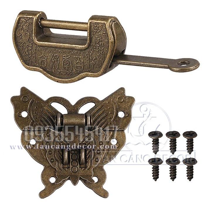 Khóa hộp 27 Hình bướm xuân + Ổ khóa - KT : 4.5cm