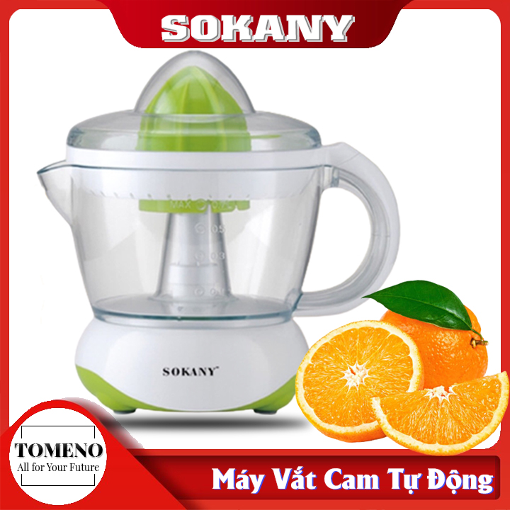 Máy vắt cam , Máy ép cam điện màu xanh SOKANY 700ml- 40w dễ dàng tháo lắp và vệ sinh , Vắt cam nhanh và tiện lợi , máy vắt cam tự động