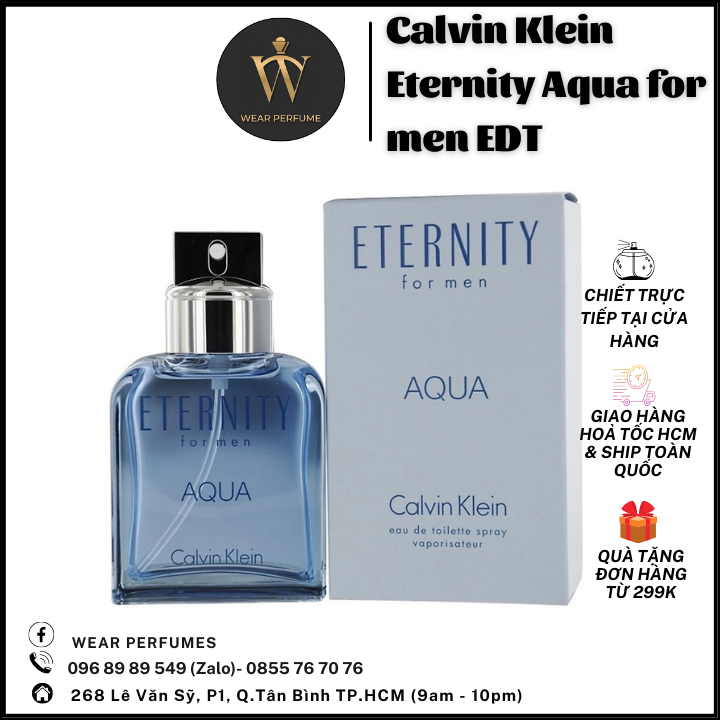 Nước hoa nam Calvin Klein Eternity Aqua EDT - Tươi mát, Nam tính