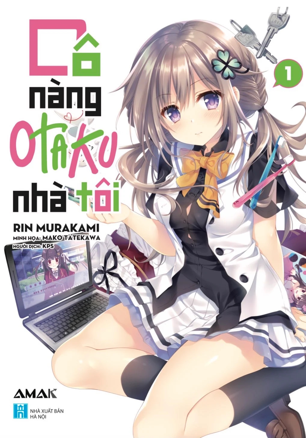 Fahasa - cô nàng otaku nhà tôi - tập 1 - tặng kèm bookmark + postcard + phong bì thư otaku + sticker