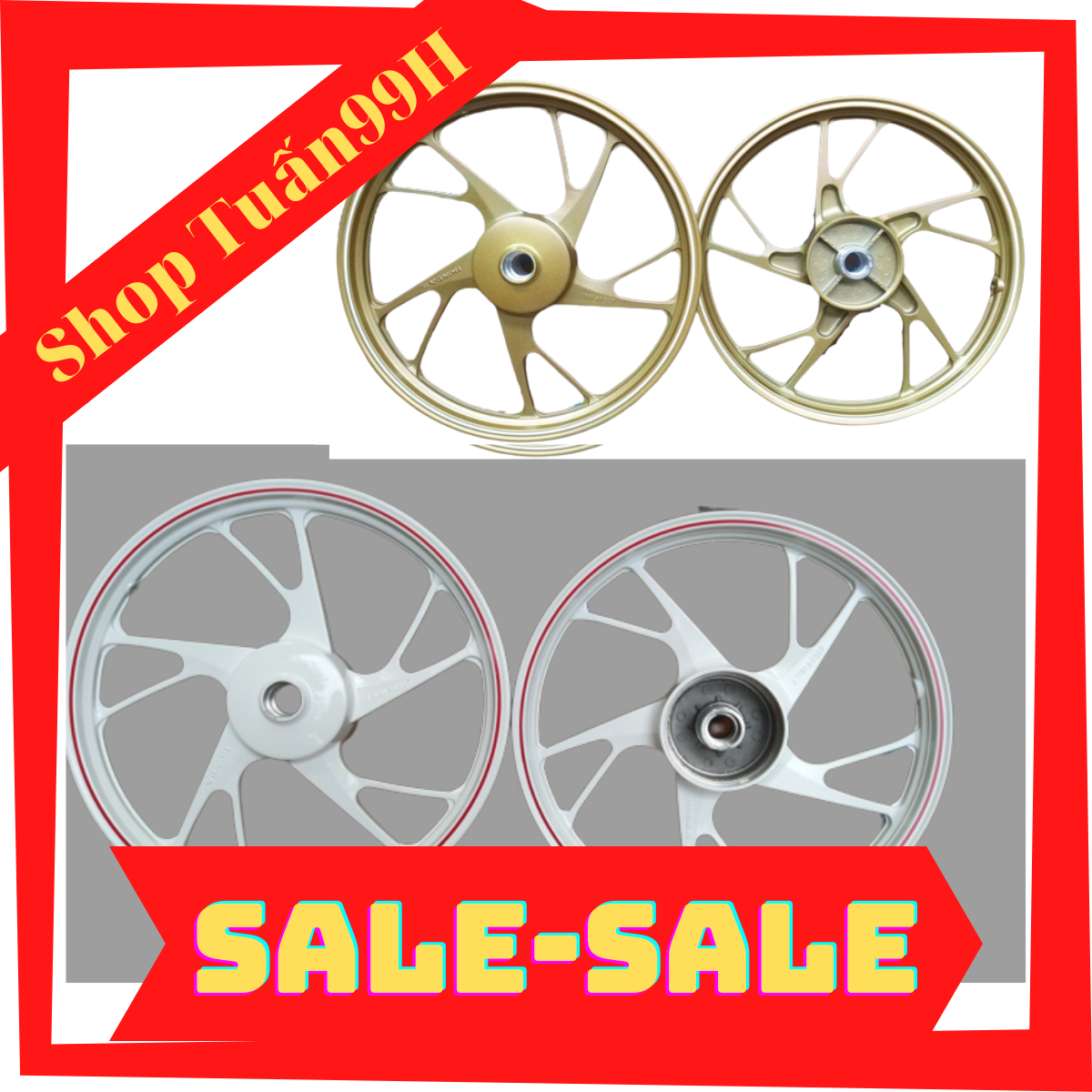 Mâm xương cá dành cho Dream, Wave Blade, Alpha đời mới thắng đùm trước sau