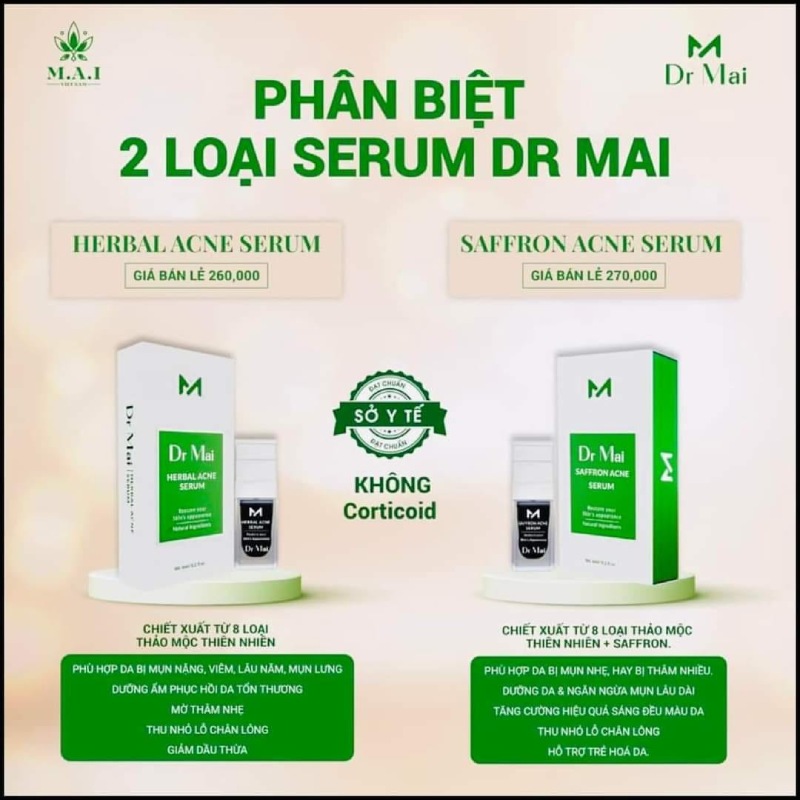 [SALE HOT] Serum trị mụn mai thảo mộc dứt điểm mụn hiệu quả không gây kích ứng da (tặng mặt nạ dưỡng da cao cấp khi mua 2 sp)