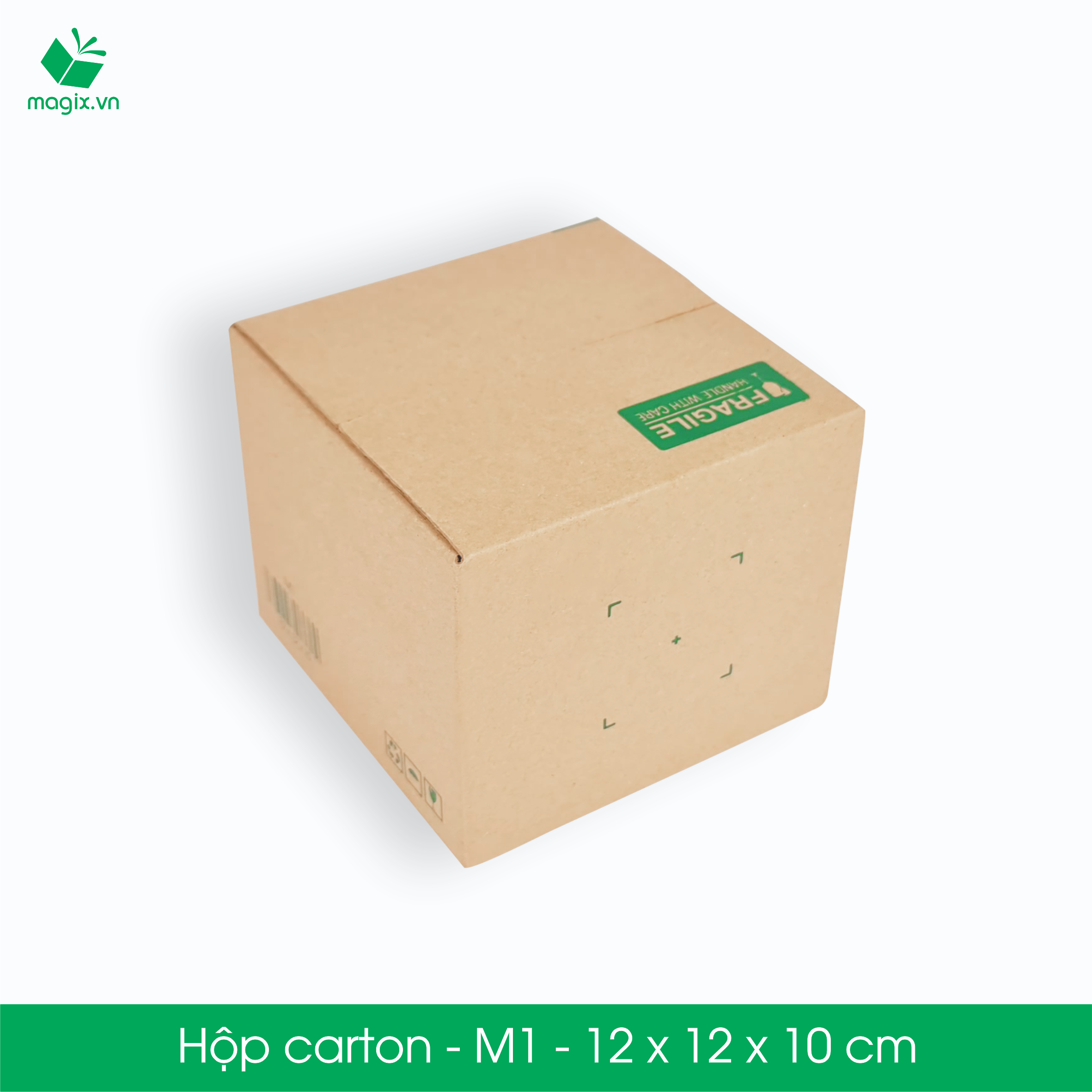 M1 - 12x12x10 cm - 100 thùng hộp carton