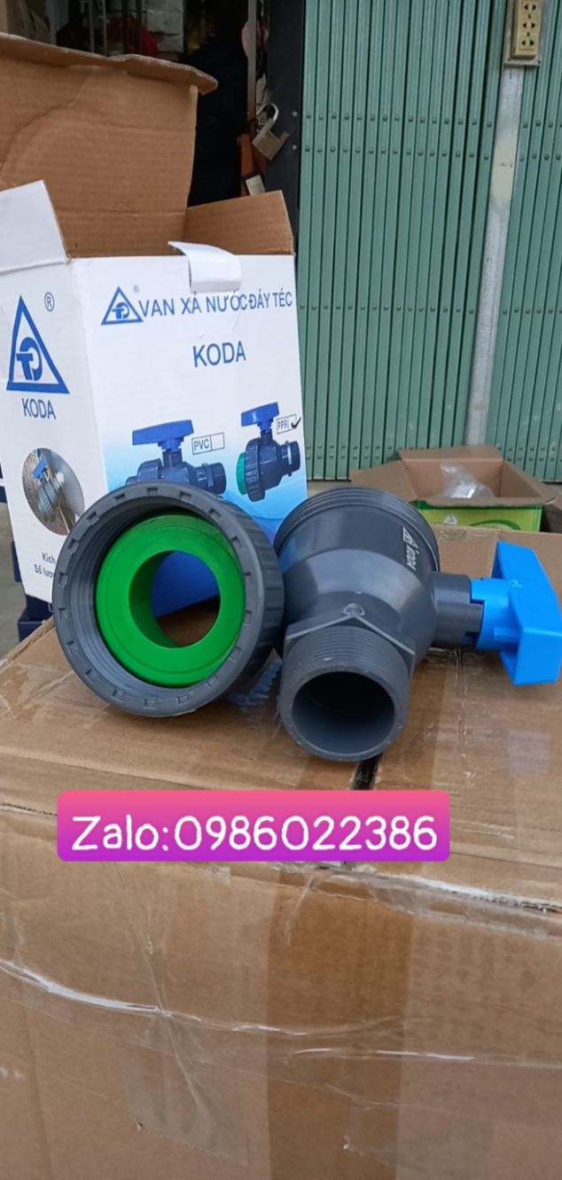 Khóa van .van ren ngoài upvc cắm bồn inox nối ống ppr 48 và ppr 50. ren ngoài + zắc co 48
