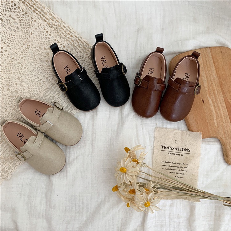 Giày bệt giày lười mary jane vintage dành cho bé gái