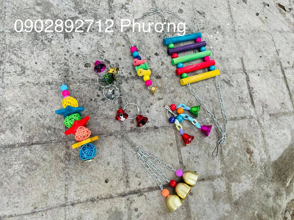 Đồ chơi trang trí lồng chim cảnh 6 món