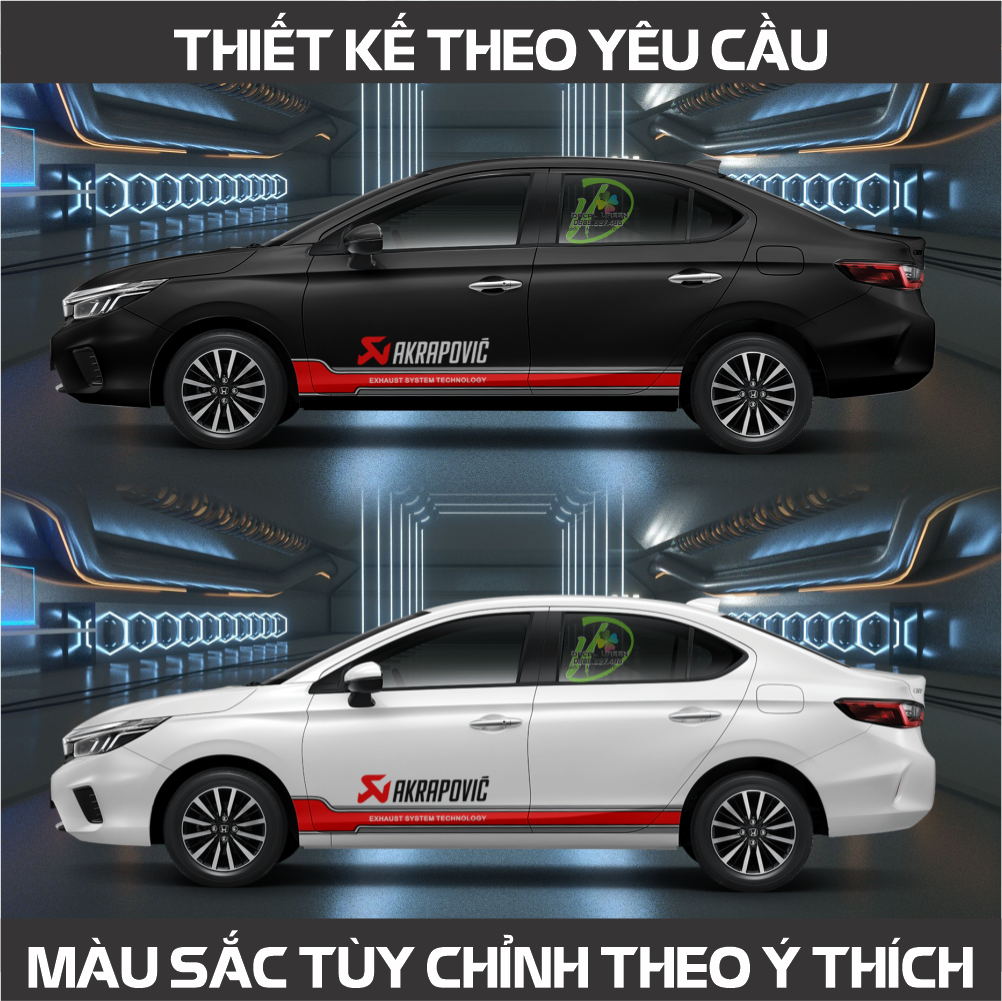 Tem xe city 2021 mẫu 006 - tem xe ô tô đơn giản, đẹp