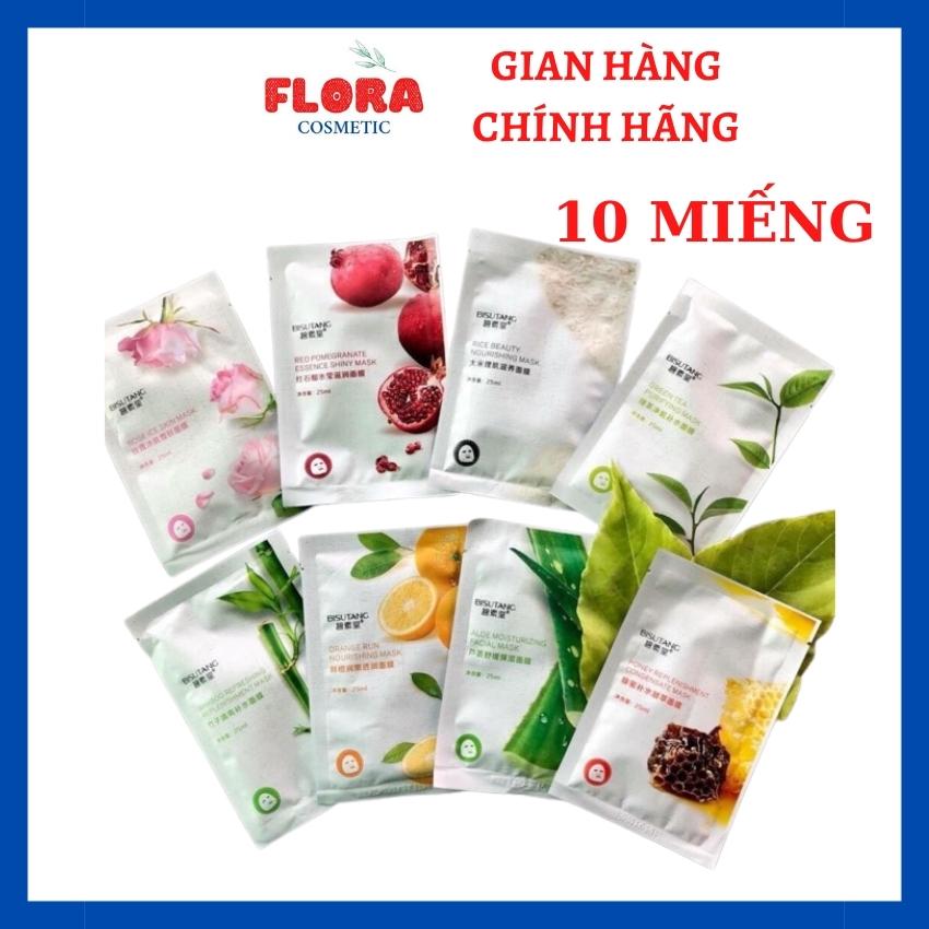 Combo 10 miếng mặt nạ nội địa trung giúp dưỡng ẩm, trắng da, chống lão hóa