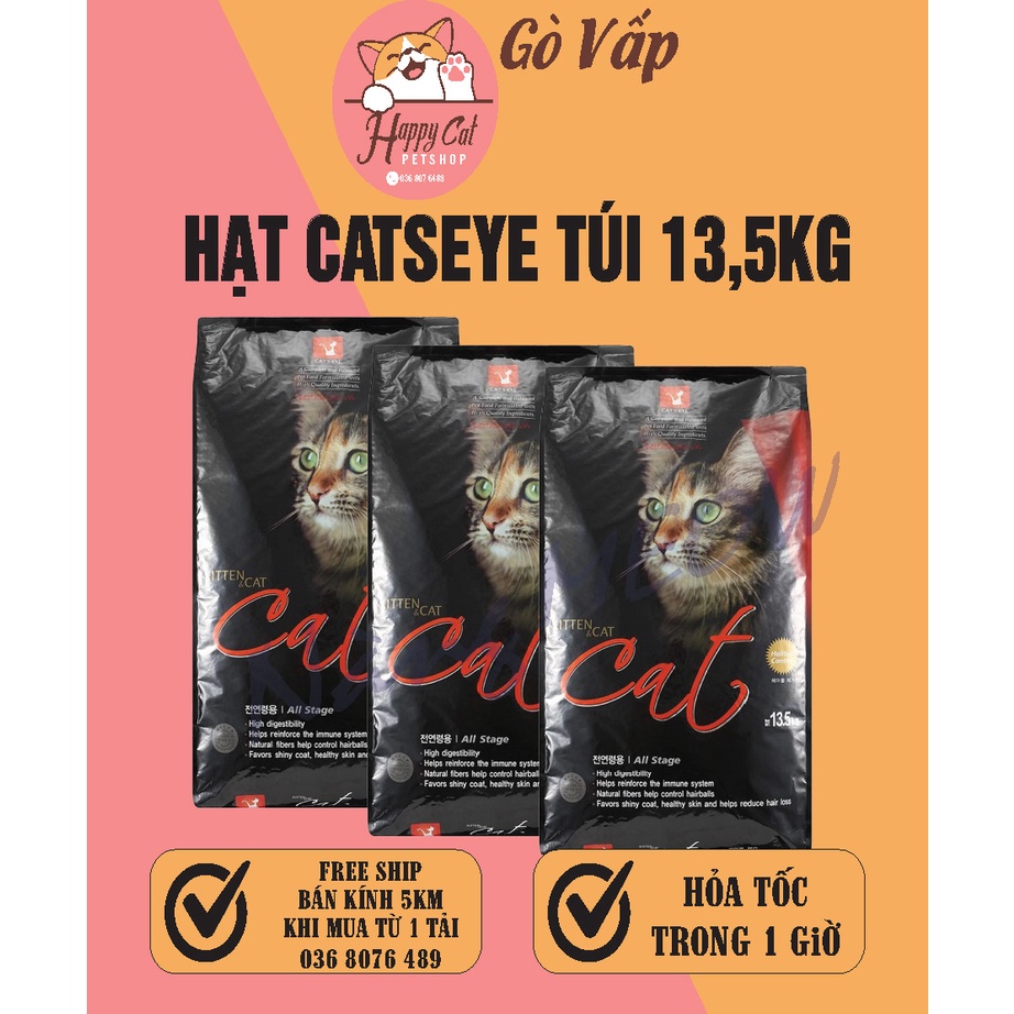 Thức ăn cho mèo hạt cateye túi 13.5kg - happycat