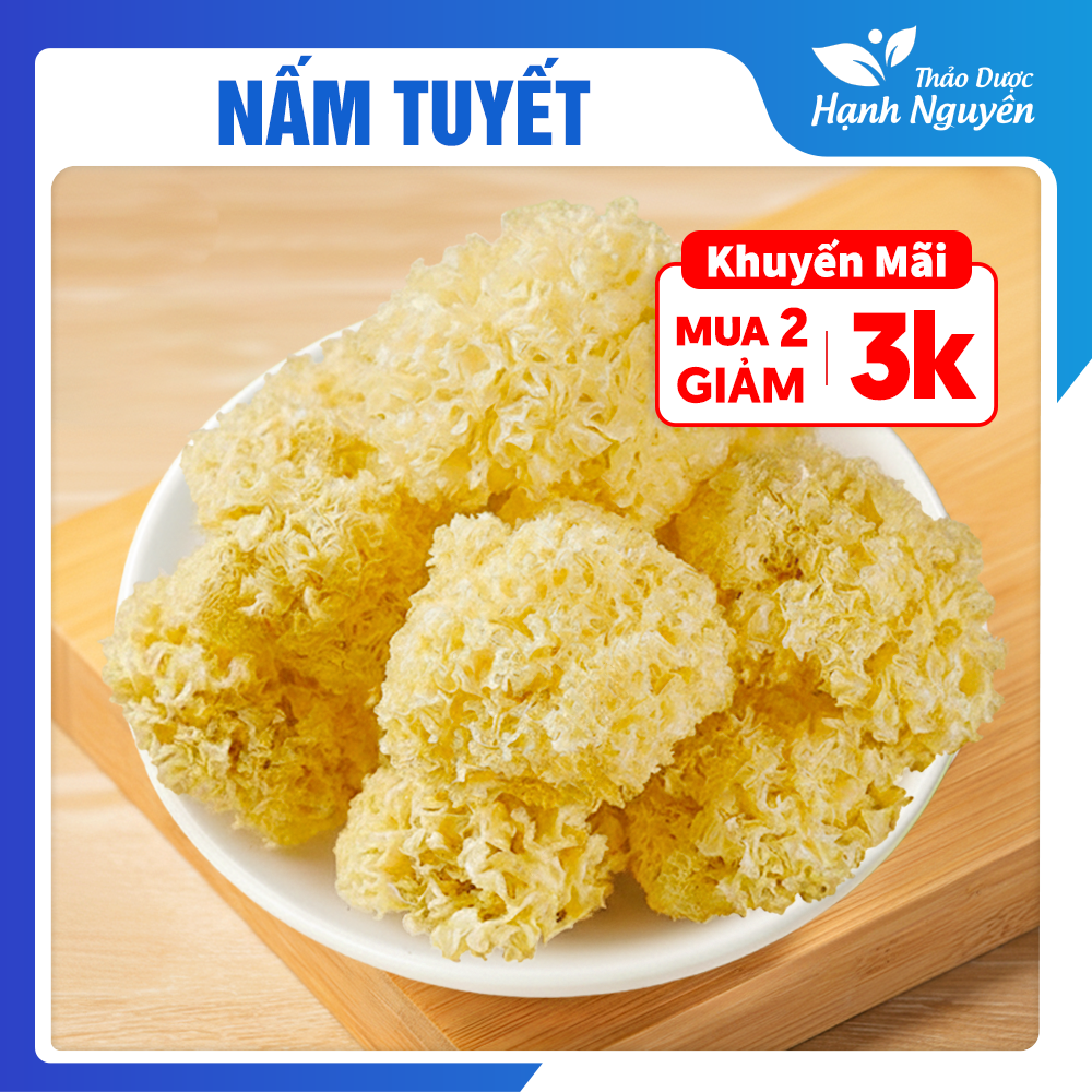 Nấm tuyết 100g, ngân nhĩ khô, nguyên liệu nấu chè dưỡng nhan, làm gỏi dai giòn, tốt cho sức khỏe