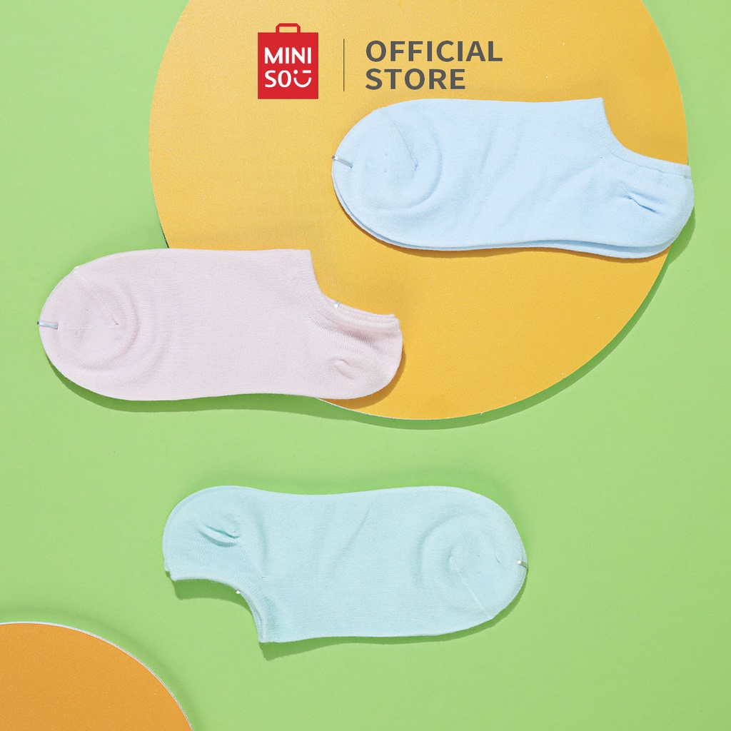 Vớ ngắn nữ 3 đôi Miniso - Hàng chính hãng