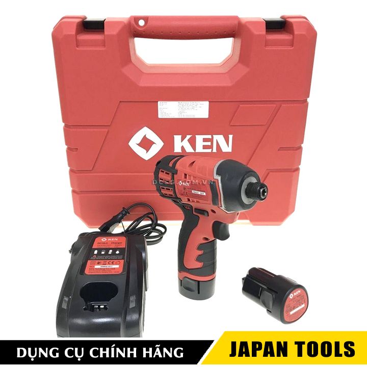 Máy khoan vặn vít 110 n.m dùng pin 12v ken bl6412d | japan tools