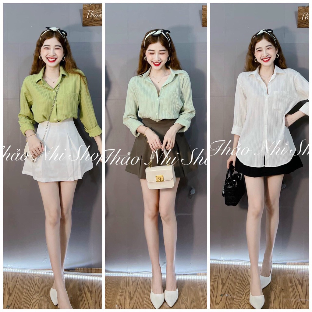 Áo sơ mi nữ chất ĐŨI GÂN thời trang công sở form rộng nhiều màu vải đũi nhẹ mát mặc nhẹ như không mặc có co giãn nhé ảnh thật trải sàn mã 250