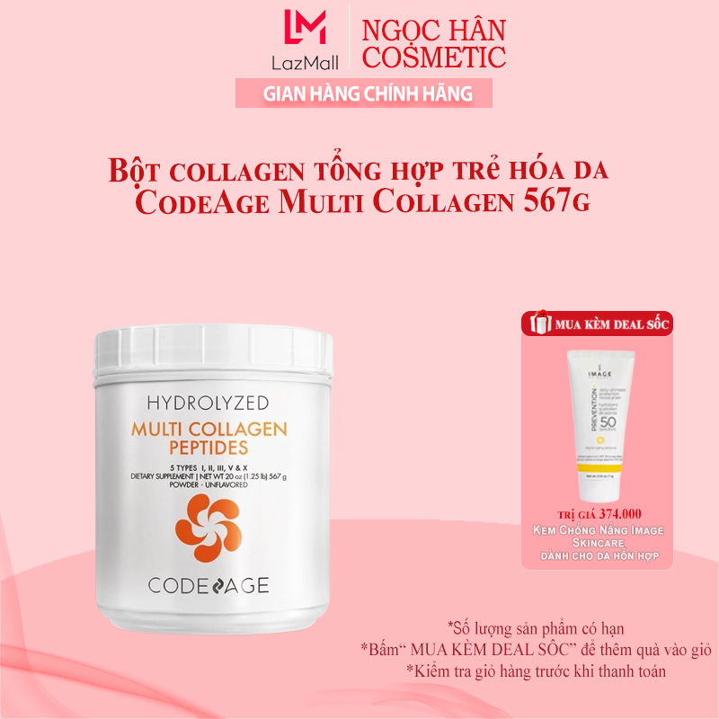 Bột collagen tổng hợp trẻ hóa da CodeAge Multi Collagen 567g - ngochancosmetics