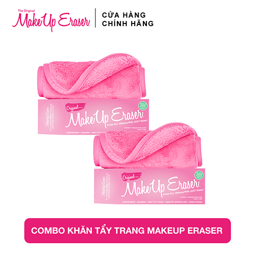 COMBO 2 Khăn tẩy trang MakeUp Eraser Original Pink