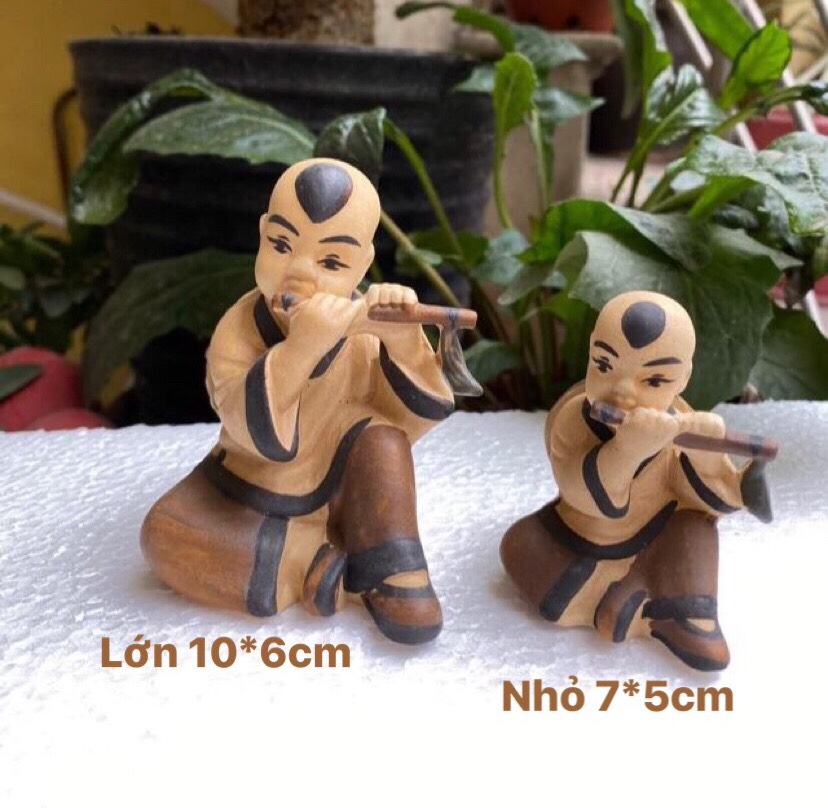 [HCM]CẬU BÉ THỔI SÁO SIZE LỚN TRANG TRÍ HÒN NON BỘ HỒ CÁ TIỂU CẢNH...