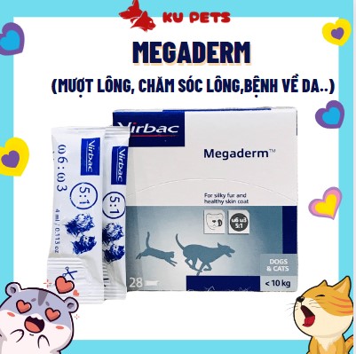 Megaderm Virbac 4ml - Gel dinh dưỡng giúp mượt lông, da