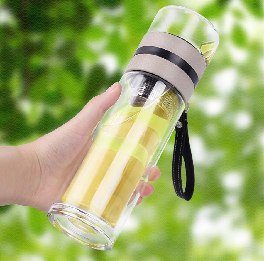 Bình thủy tinh pha trà, lọc trà, đựng nước 500ml chất lượng cao