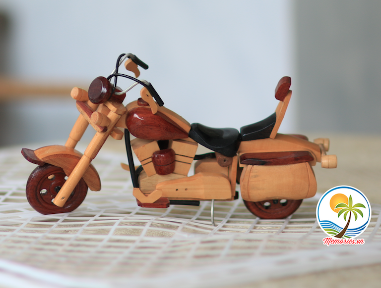 Mô Hình Xe Mô Tô Bằng Gỗ, Quà tặng trang trí handmade decor crafts Memories vn