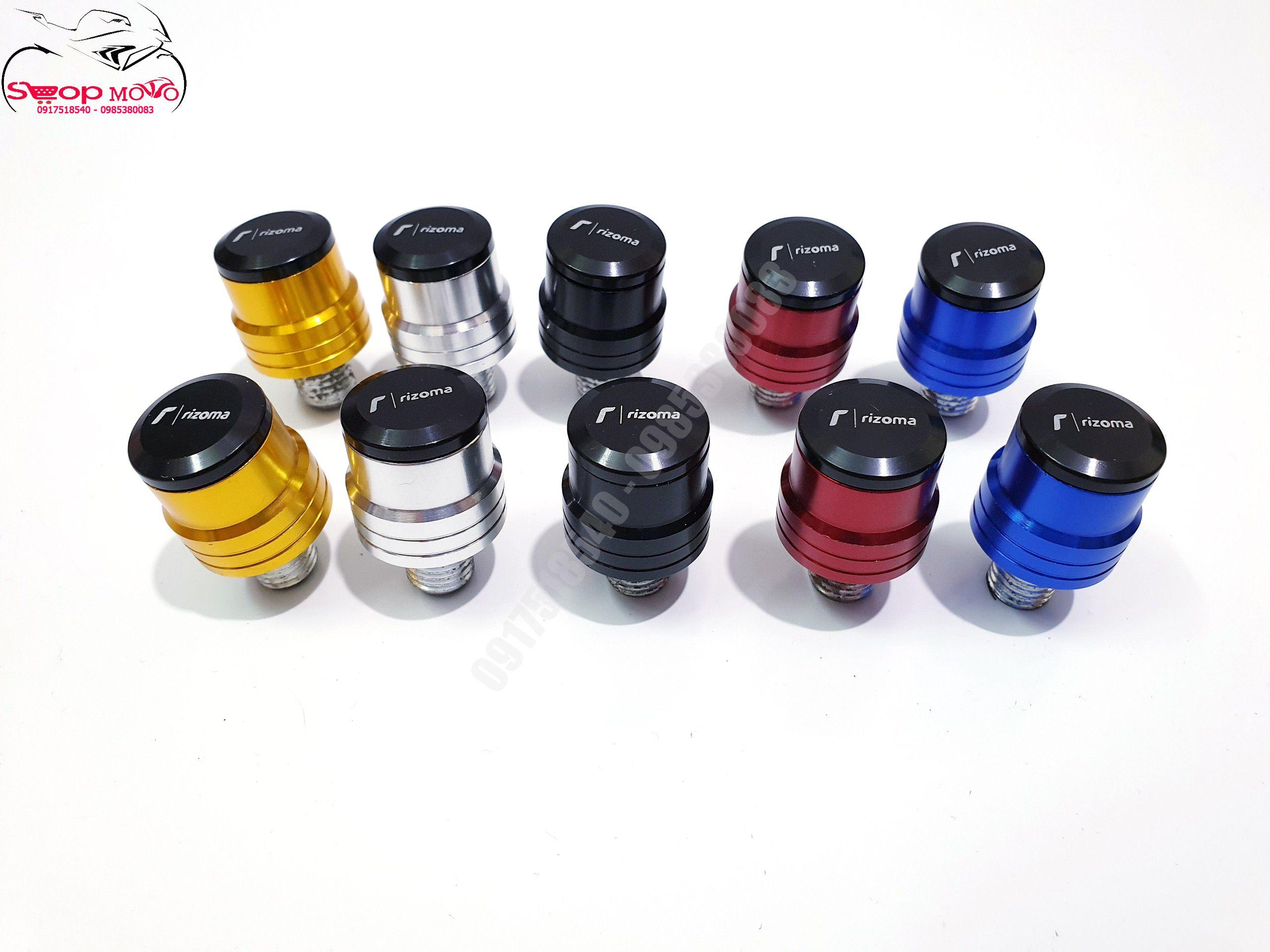 Ốc rizoma che heo dầu chân gương xe máy - giá 1 chiếc