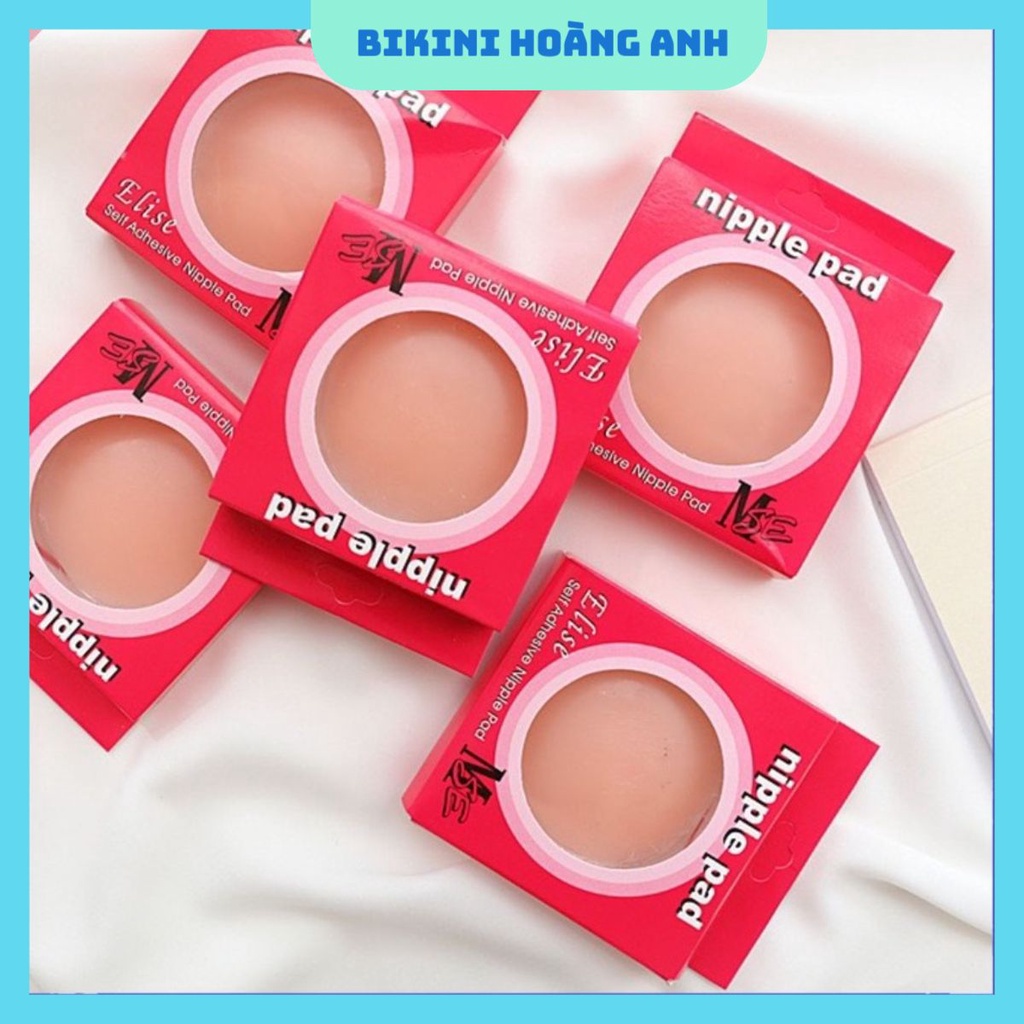 Miếng dán ngực ❤️freeship❤️ miếng dán ti silicon hộp hồng siêu mỏng mềm nhẹ 052