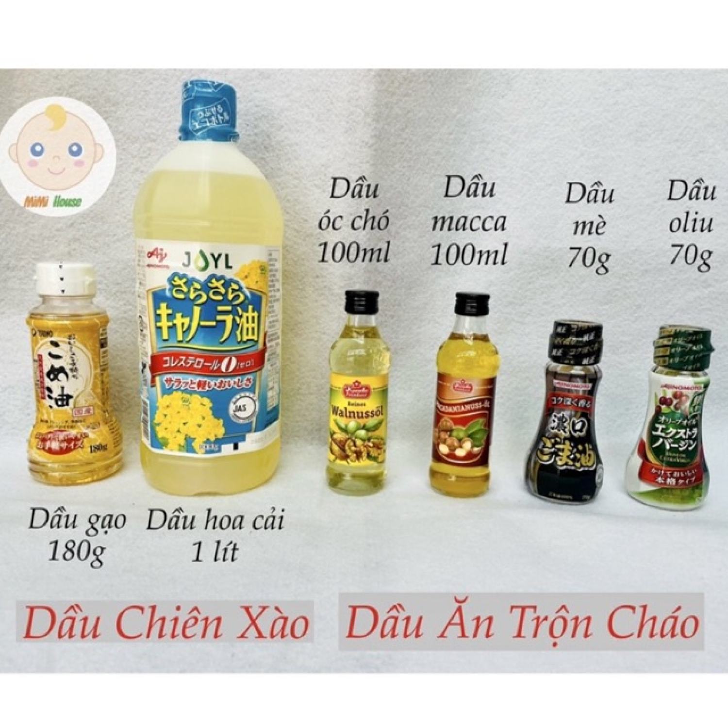 Dầu ăn dặm cho bé từ 6 tháng