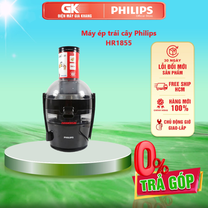 Máy ép trái cây Philips HR1855 - GIAO TOÀN QUỐC - FREESHIP HCM