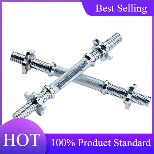 Bộ 2 đòn tập tạ tay 35cm mạ inox siêu bền