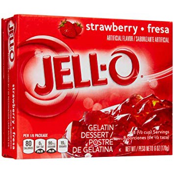 Bột Râu Câu Strawberry Jell - O Gelatin Strawberry Dessert - Xuất xứ Mỹ 170g