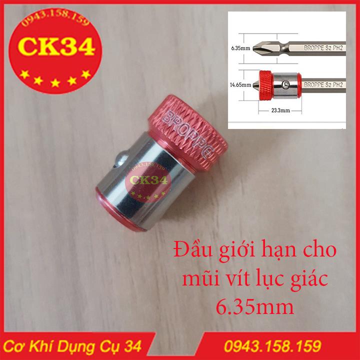 Đầu giới hạn nam châm cho mũi vít lục giác - vòng giới hạn bắn vít từ tính mạnh