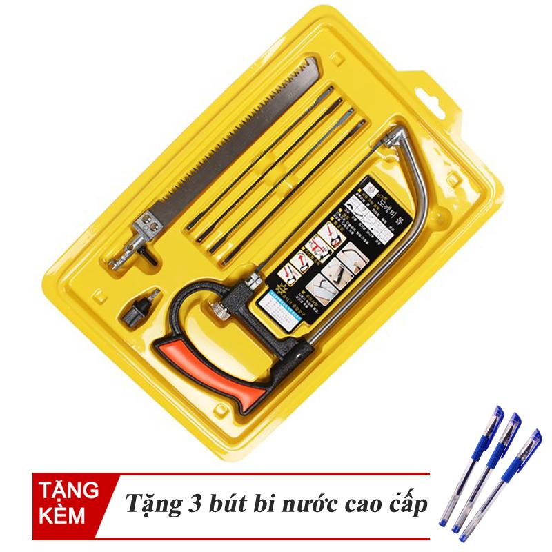 Bộ cưa đa năng giá rẻ 6 lưỡi Platinum Saw (Vàng) + Tặng bộ 3 bút bi nước cao cấp