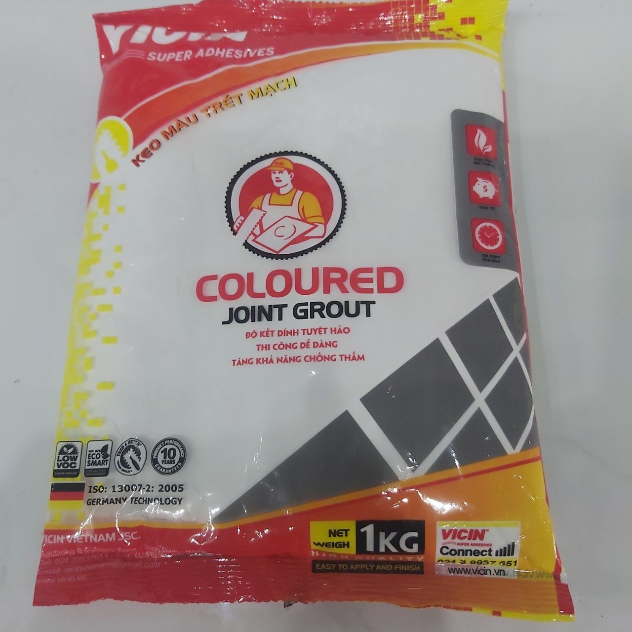 Keo chà mạch - bột trét mạch 1kg trắng giá xưởng