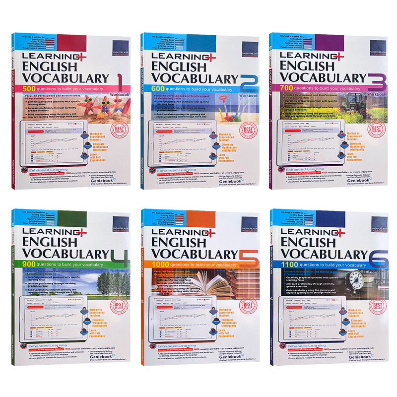 Learning Vocabulary bộ nhập 6q giấy bóng màu