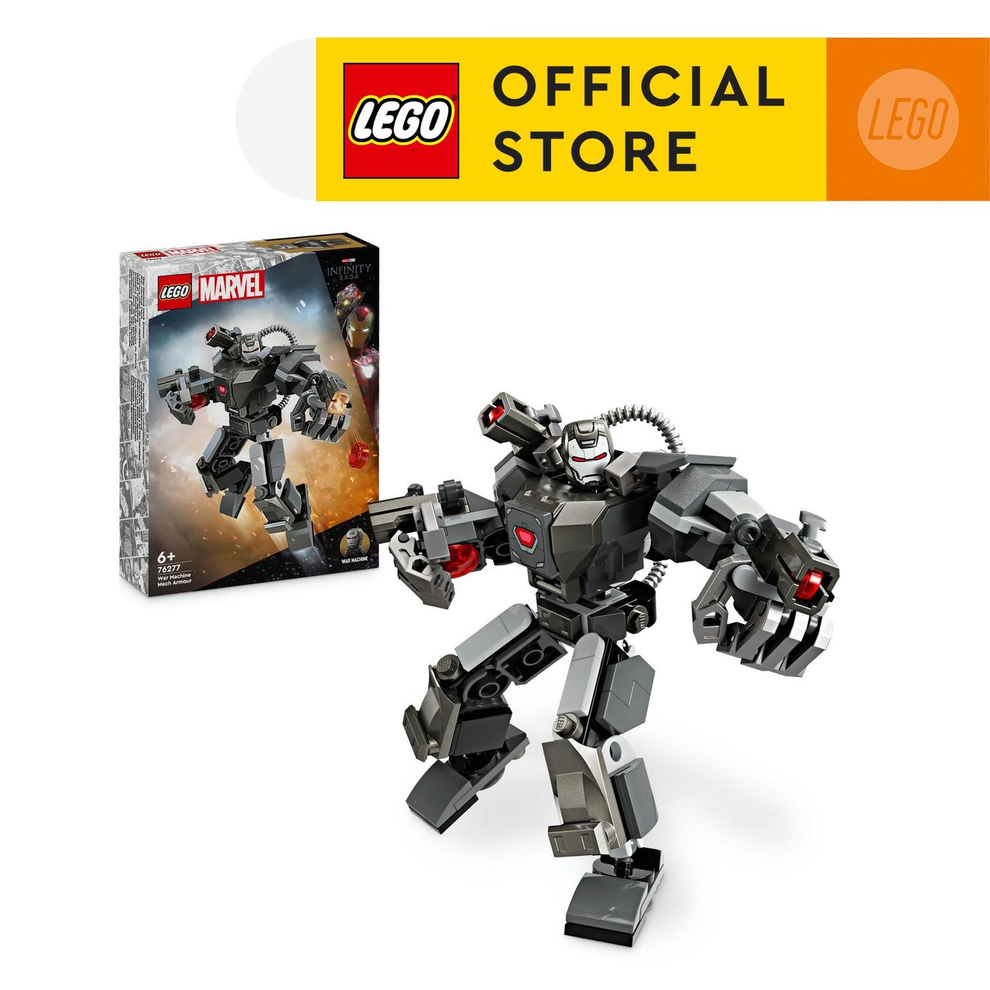 LEGO SUPERHEROES 76277 Đồ chơi lắp ráp Chiến giáp War Machine 154 chi tiết