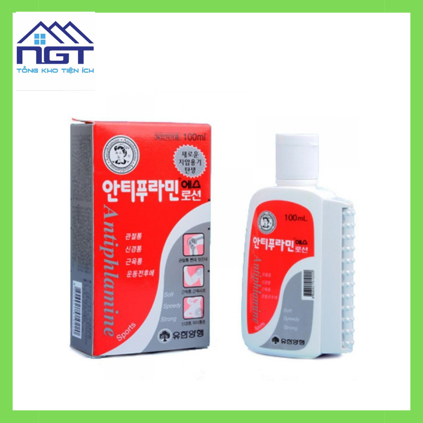 COMBO 5 Dầu nóng Xoa Bóp Hàn Quốc Antiphlamine 100ml - Đau nhức xoa bóp massage cơ thể