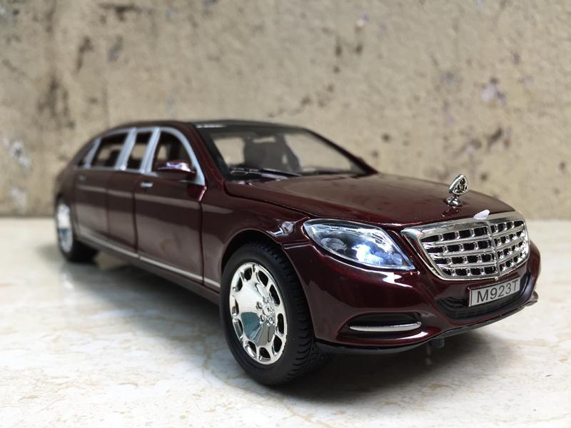 Mô hình xe ô tô maybach s600 lengthened 1:24